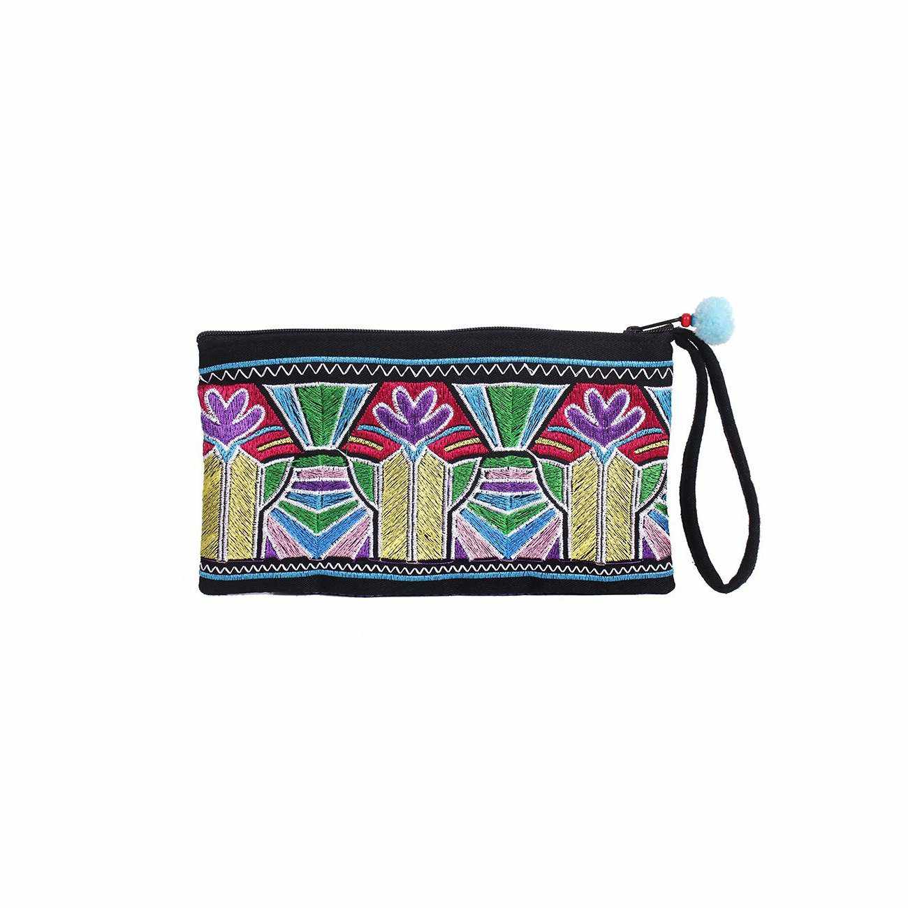 Deco Embroidered Wristlet - Thailand