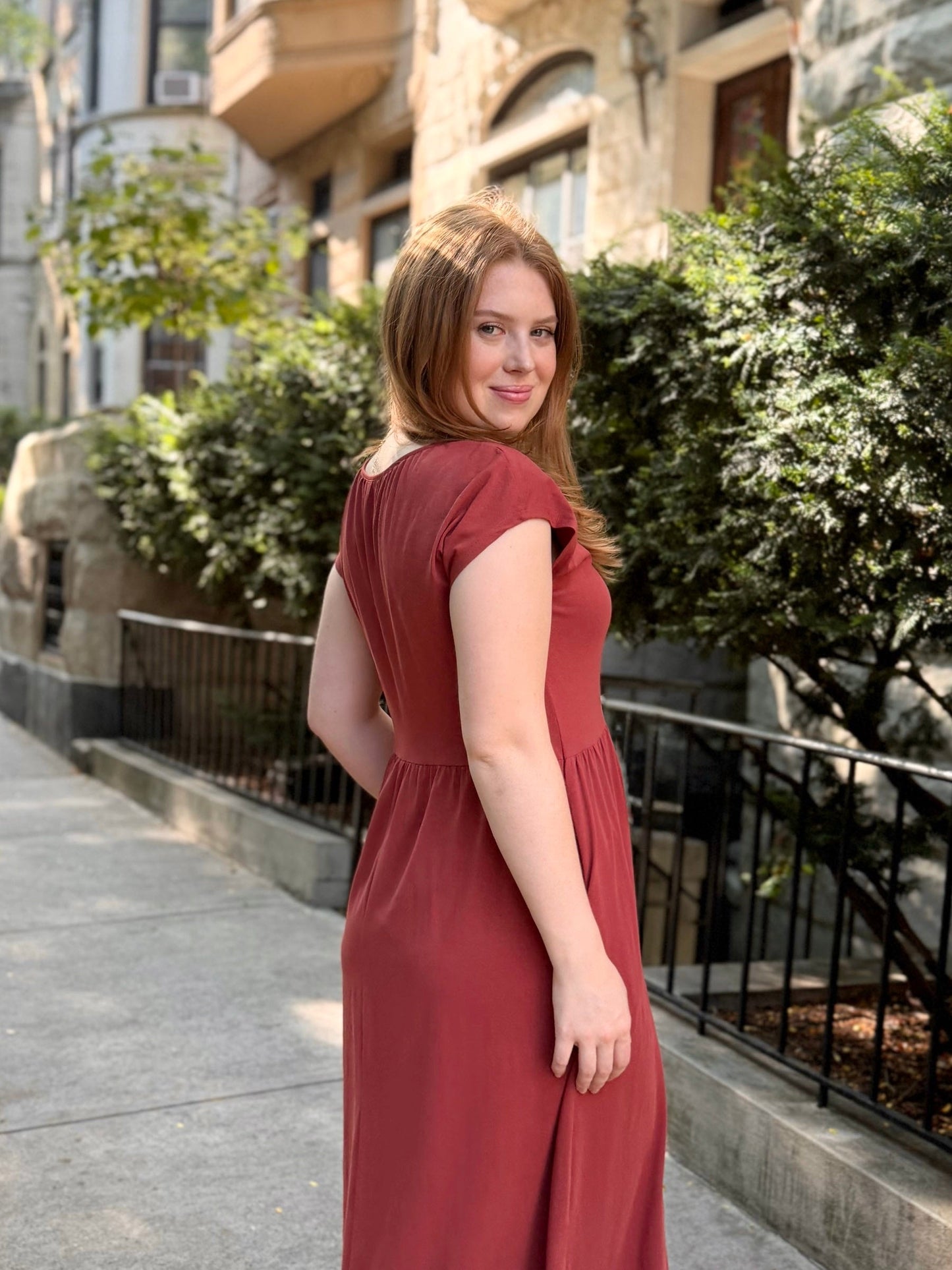 DINAH dress in Earthy Red ONLY $49 UNTIL SUNDAY