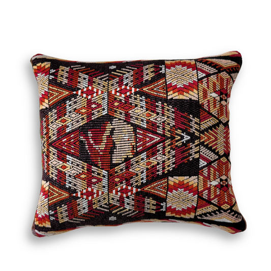Huipil & Hemp Throw Pillow Cover