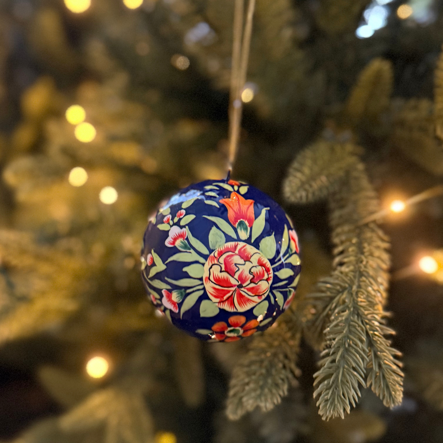 Handpainted Paper Mache Christmas Ornaments from Kashmir – Fair Trade Holiday Decor