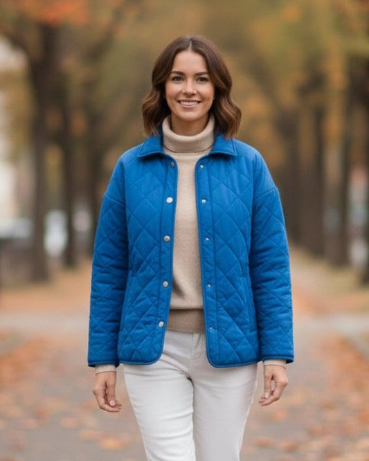 Countryside Quilted Jacket - Cobalt