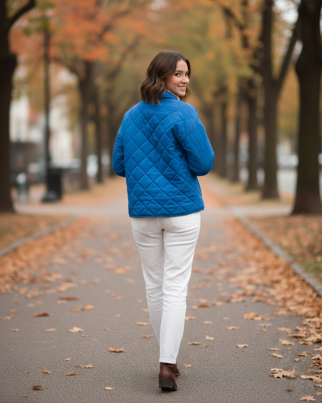 Countryside Quilted Jacket - Cobalt