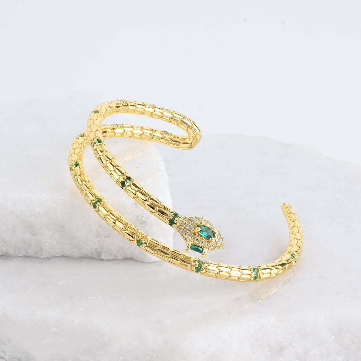 Snake 'Little Dragon' Cuff Bracelet
