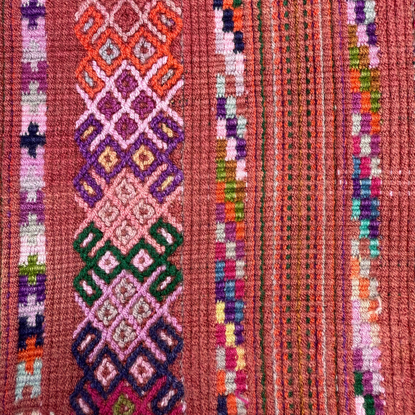 Framed Handwoven Textile (Black Frame)