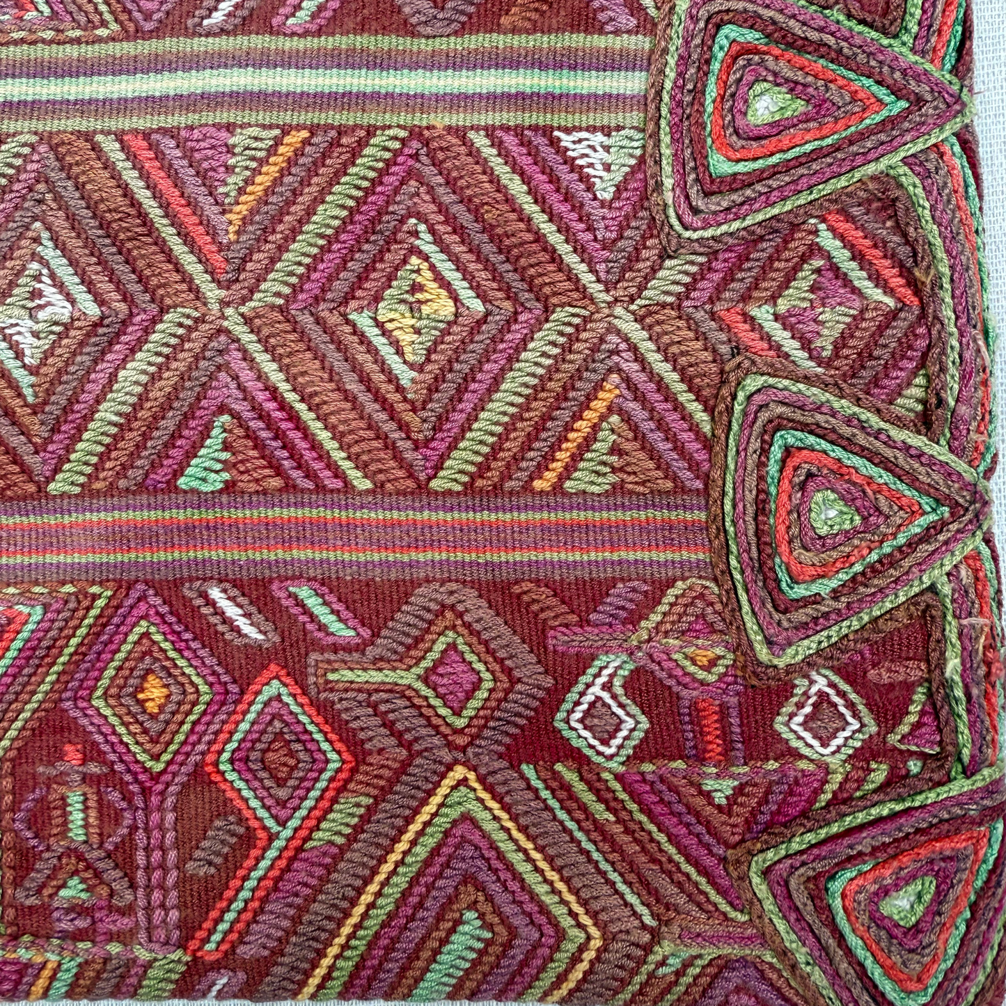 Framed Handwoven Textile (Walnut Frame)