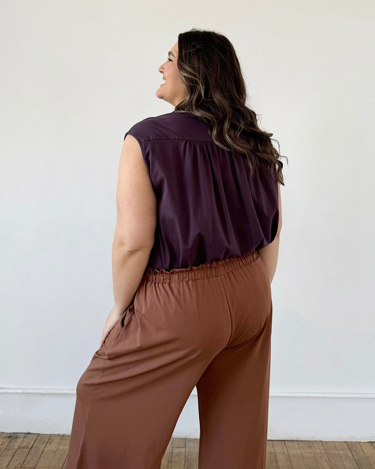 KAYA top in Plum