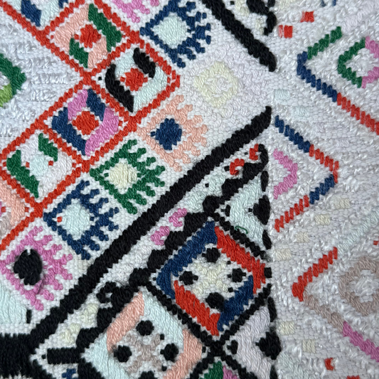 Framed Handwoven Textile (Black Frame)