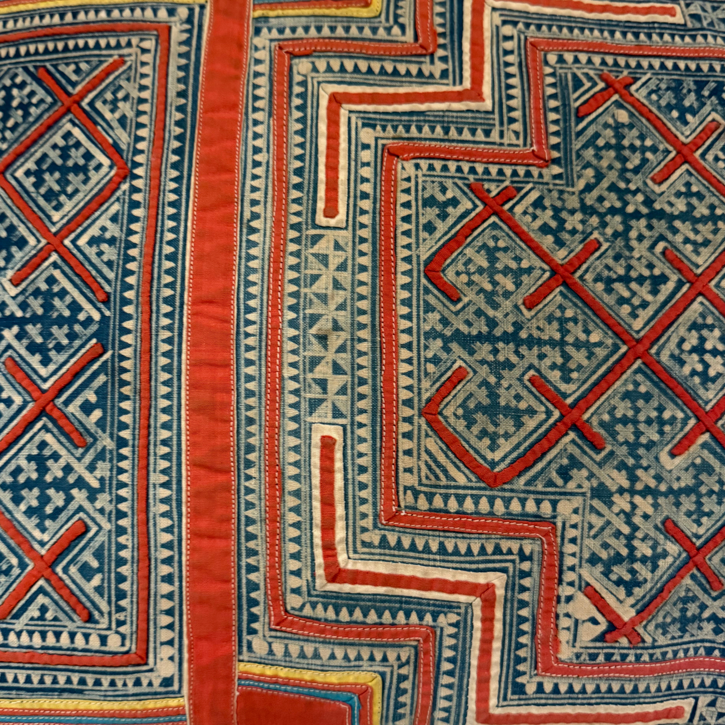 Hmong & Hemp Throw Pillow Cover