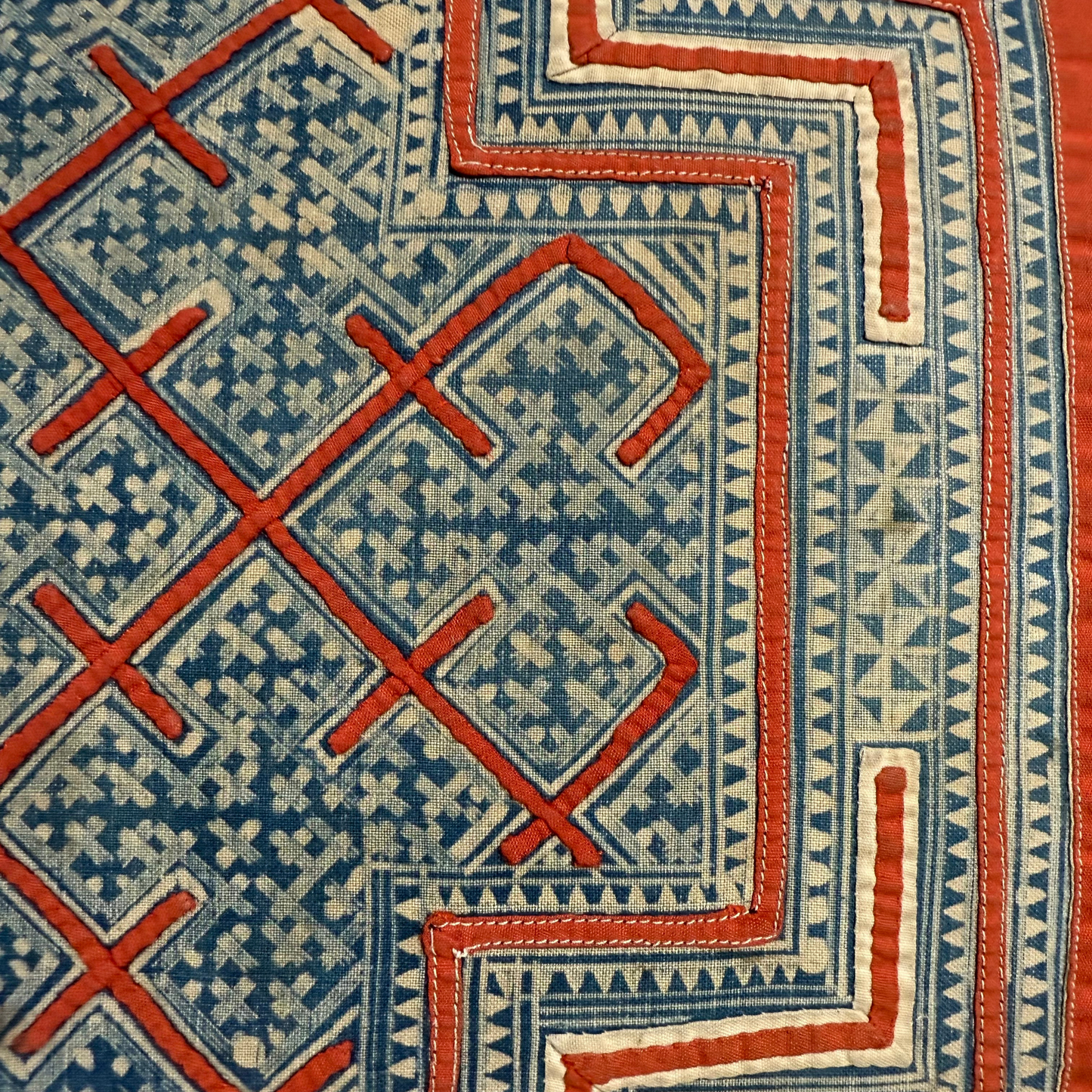 Hmong & Hemp Throw Pillow Cover