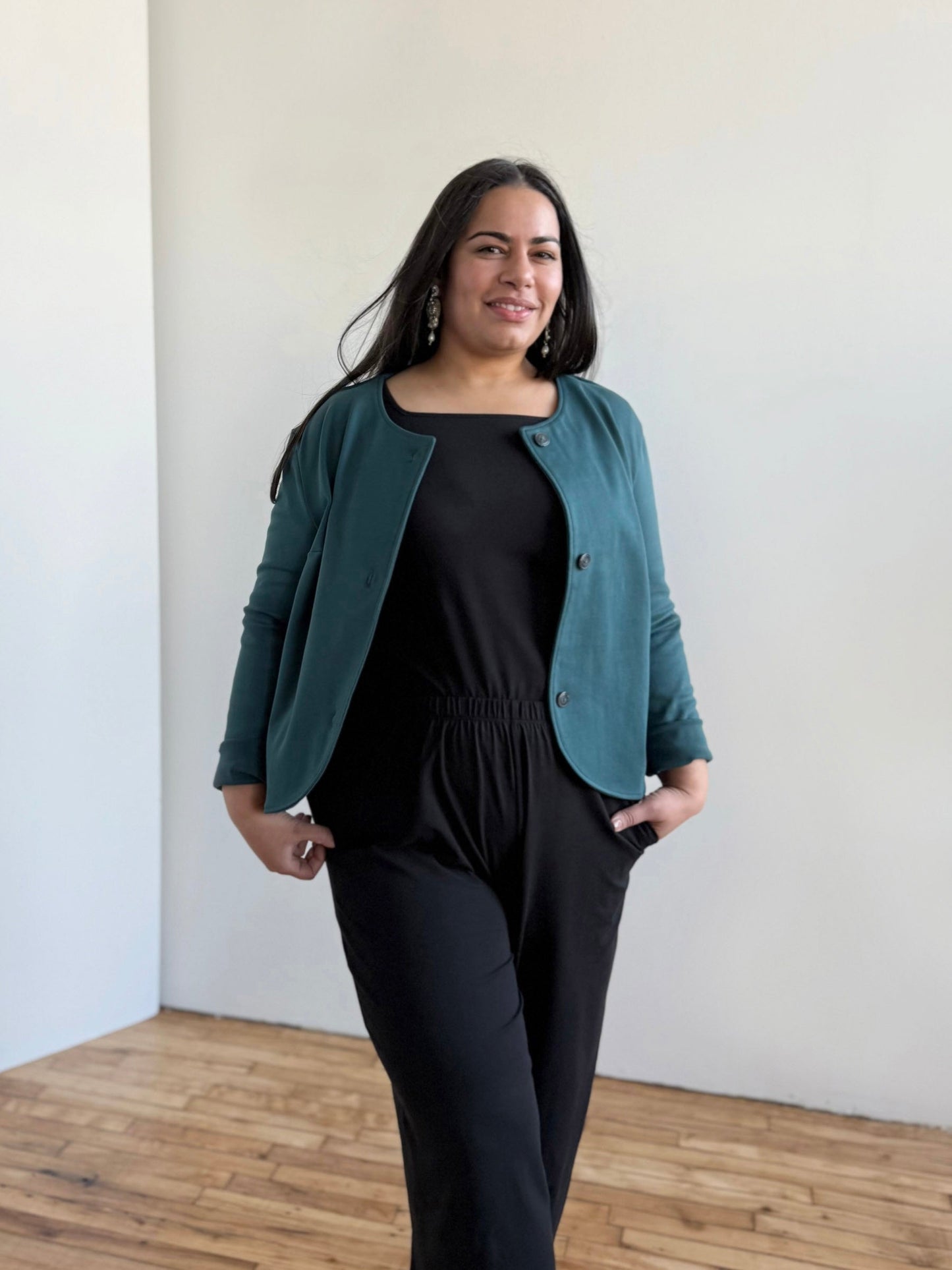 ANDRI jersey pants in Black