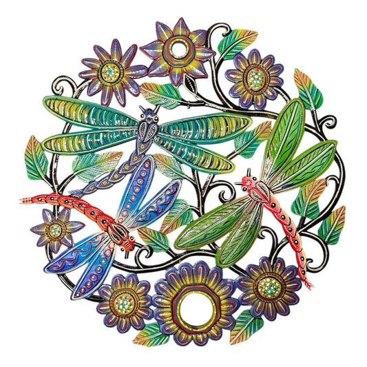 Dragonfly Oil Drum Top- Painted