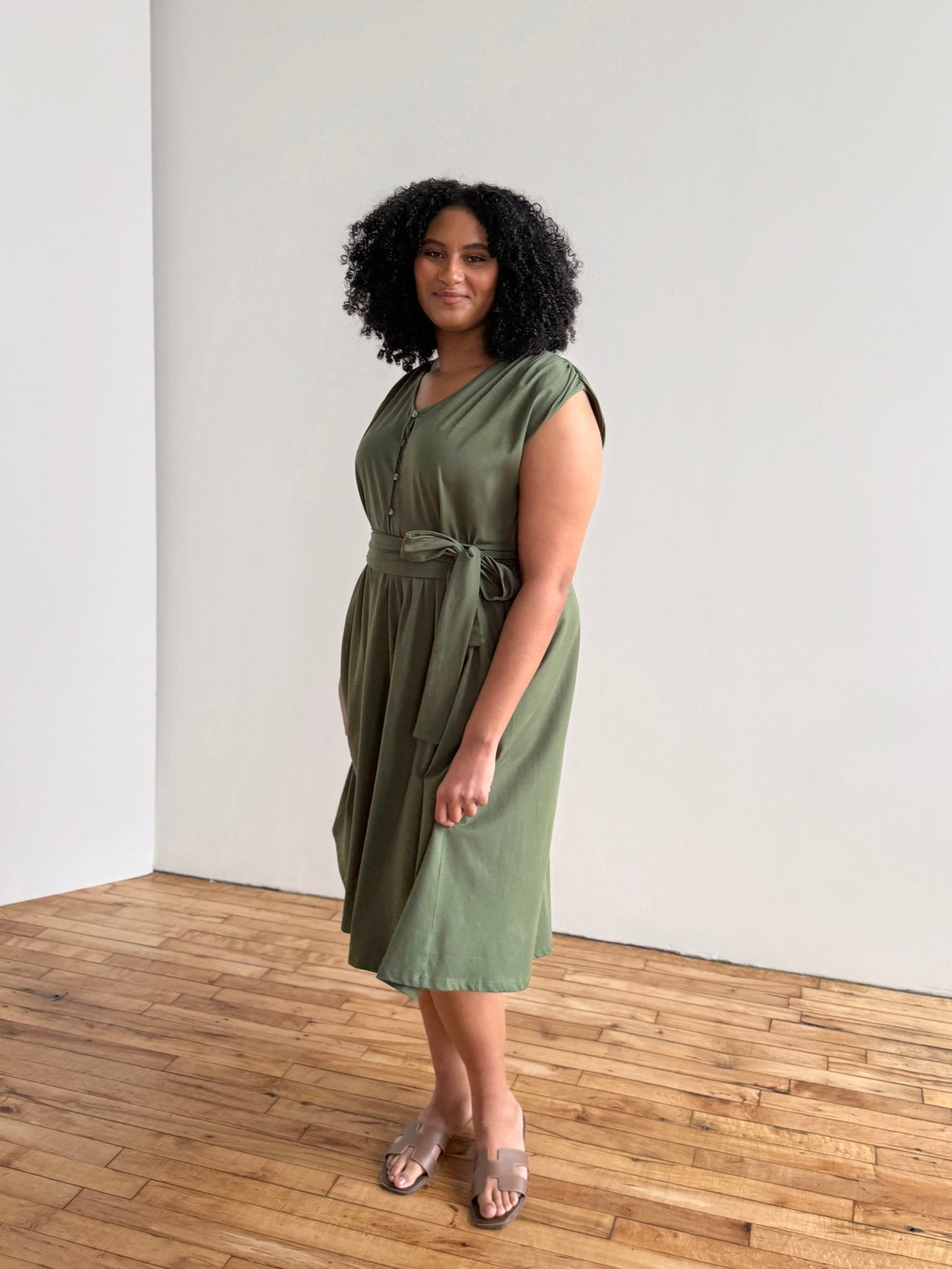 SERAPHINA dress in Meadow Green