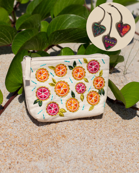 Citrine Mini Pouch + FREE Huipil Bag Charm