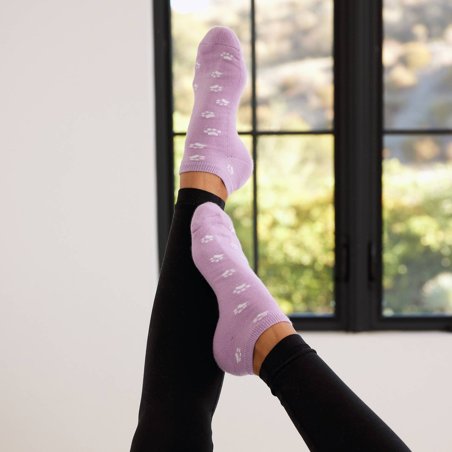 Ankle Socks that Save Dogs | Purple Paw Prints
