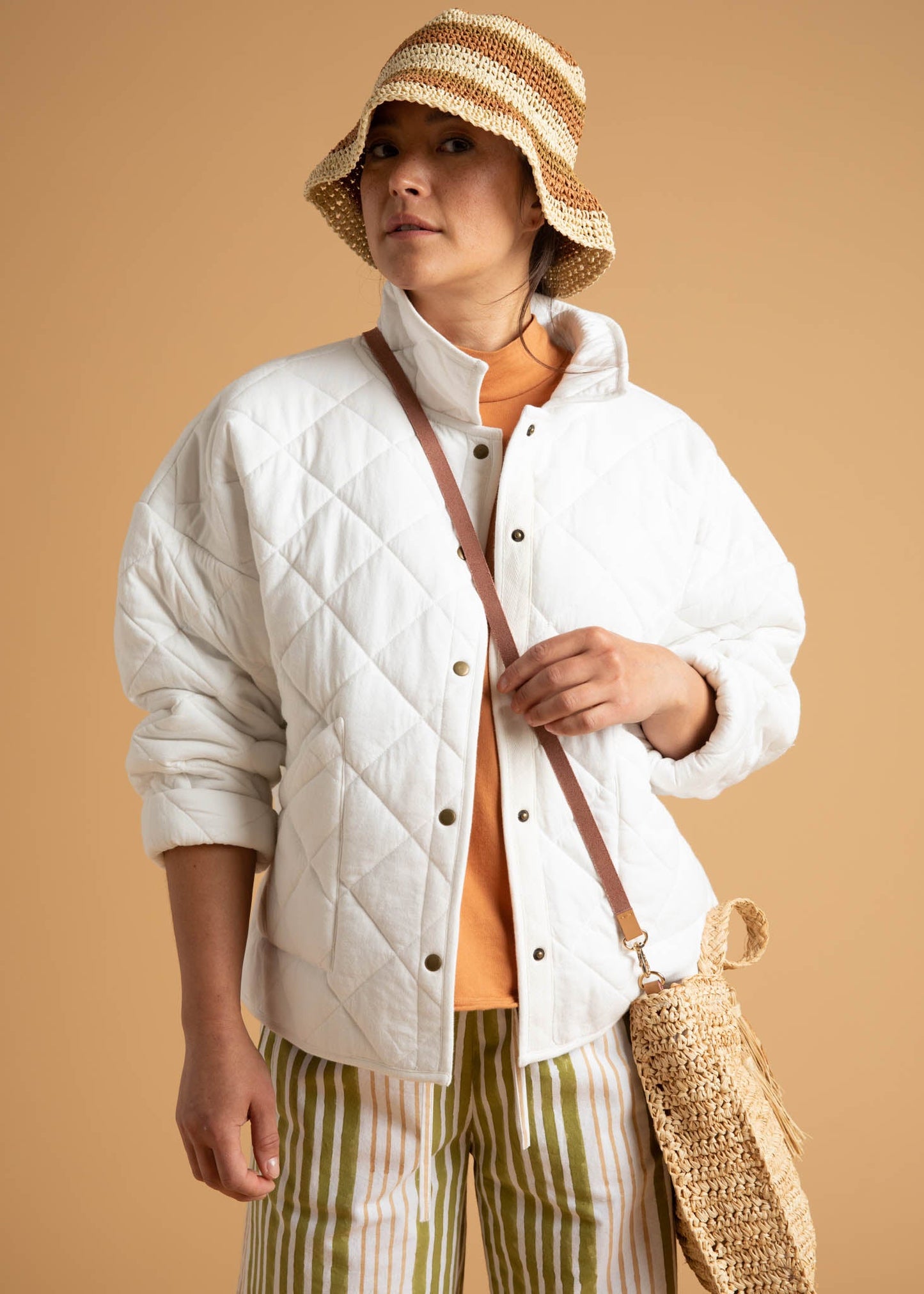 Countryside Quilted Jacket - Natural - FINAL SALE