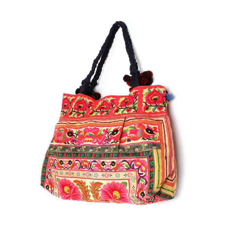 Dove Embroidered Tote Shoulder Bag - Thailand