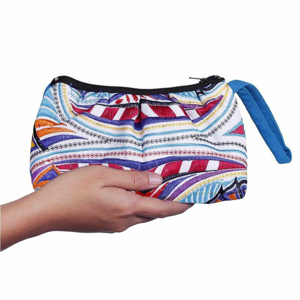 Tahj Small Embroidered Wristlet - Thailand