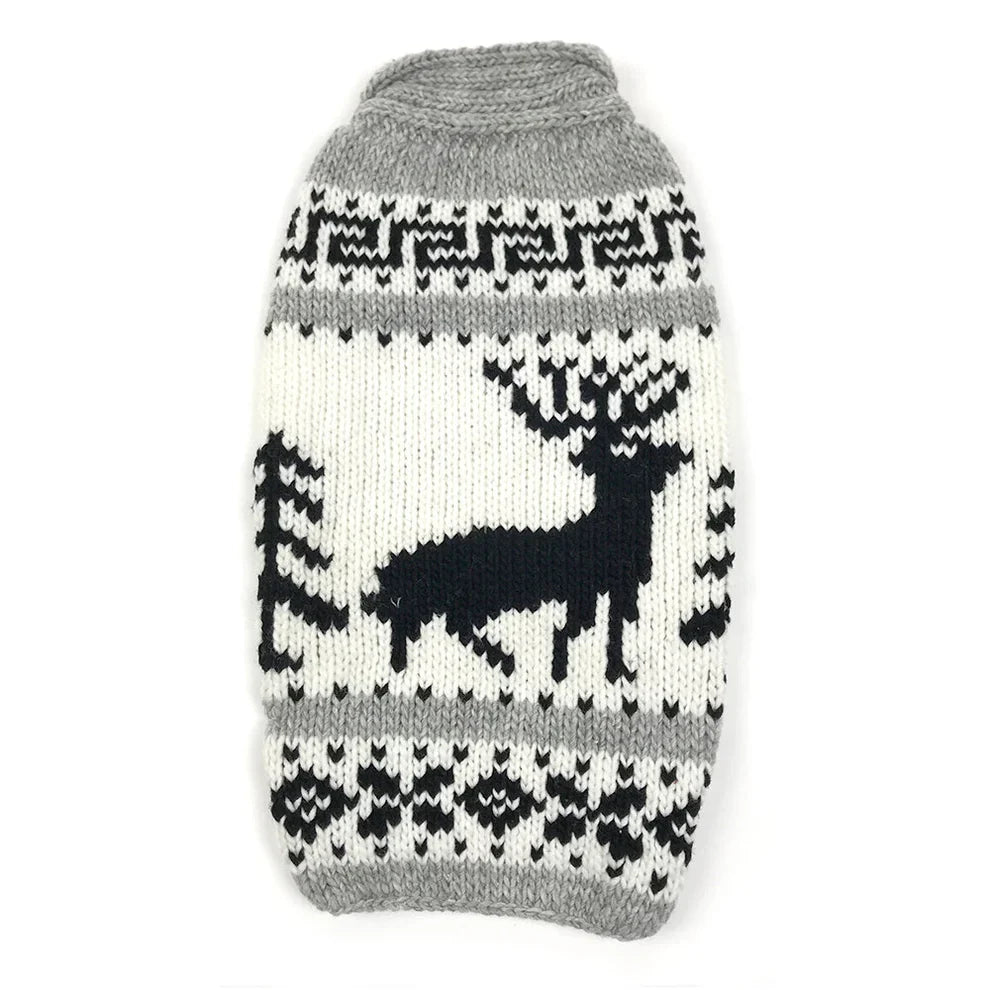 Reindeer Shawl Dog Sweater