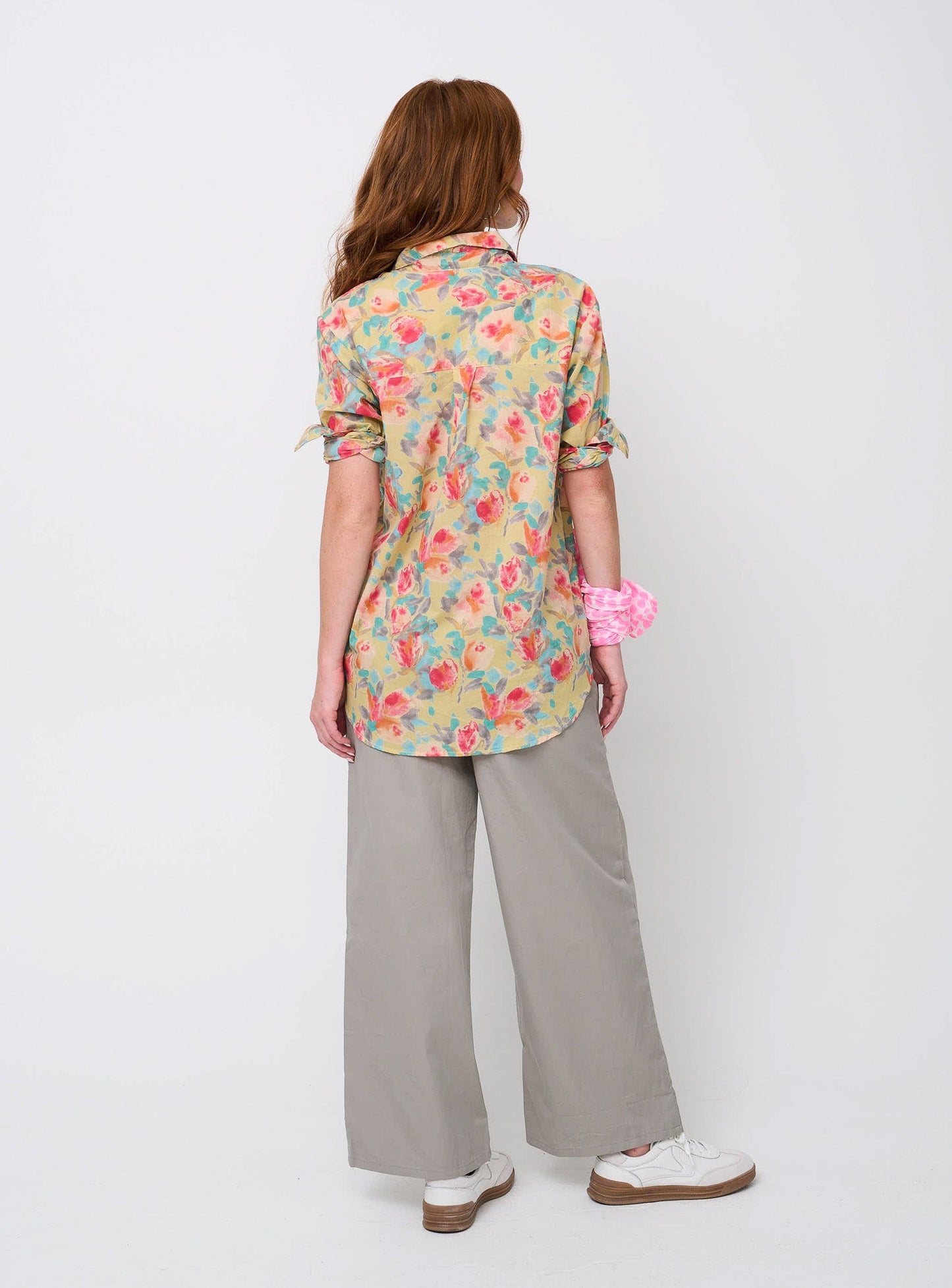 Good Boyfriend Shirt - Watercolor Floral Lemon Sorbet