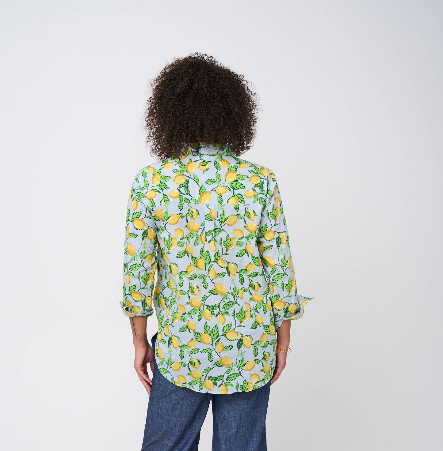 Good Boyfriend Shirt - Lemons Light Blue