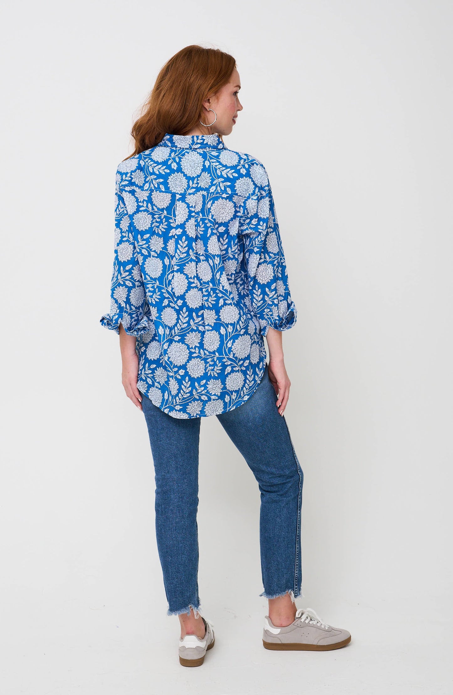 Good Boyfriend Shirt - Hydrangea Beauty Cobalt