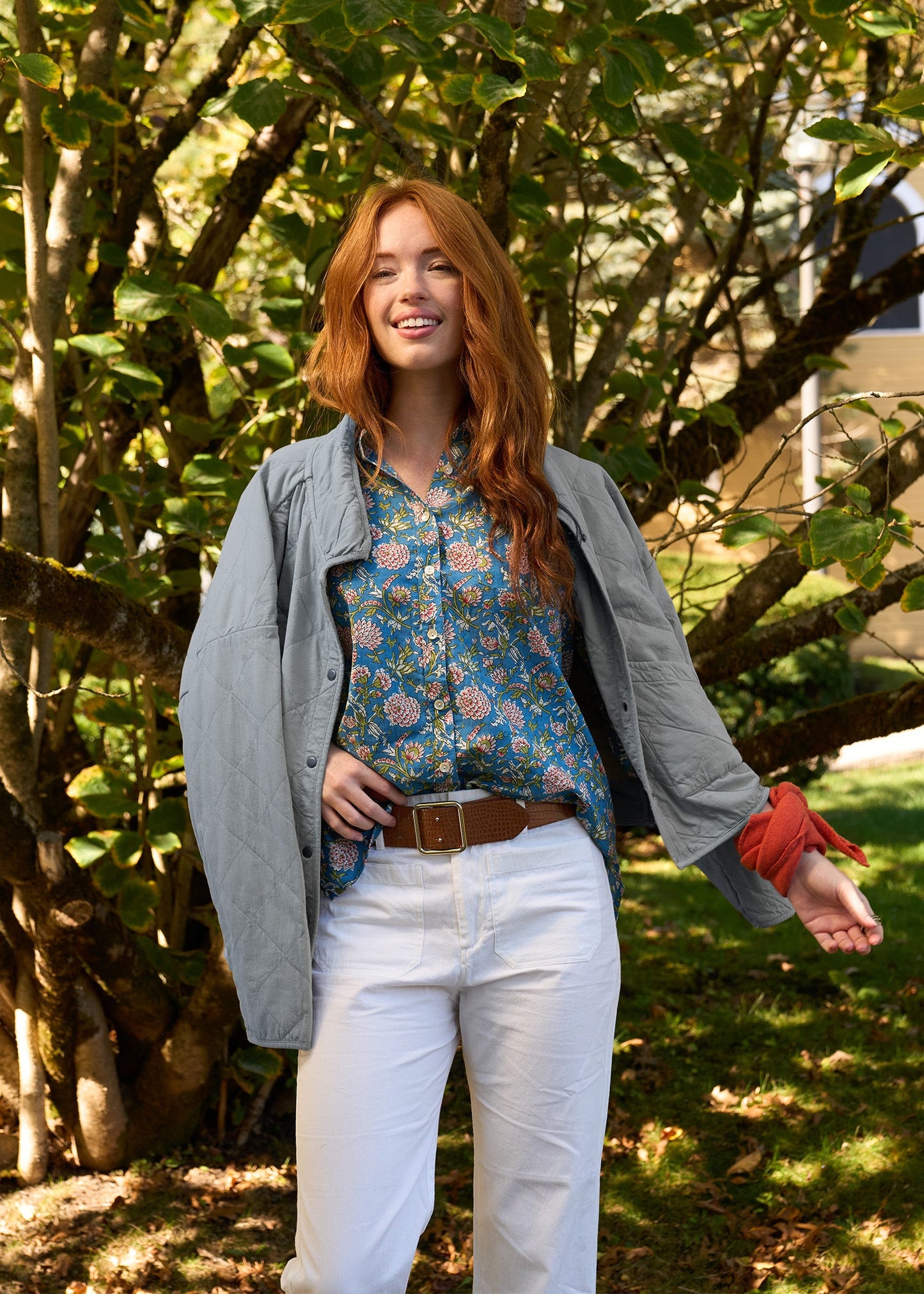 Countryside Quilted Jacket - Dove Grey