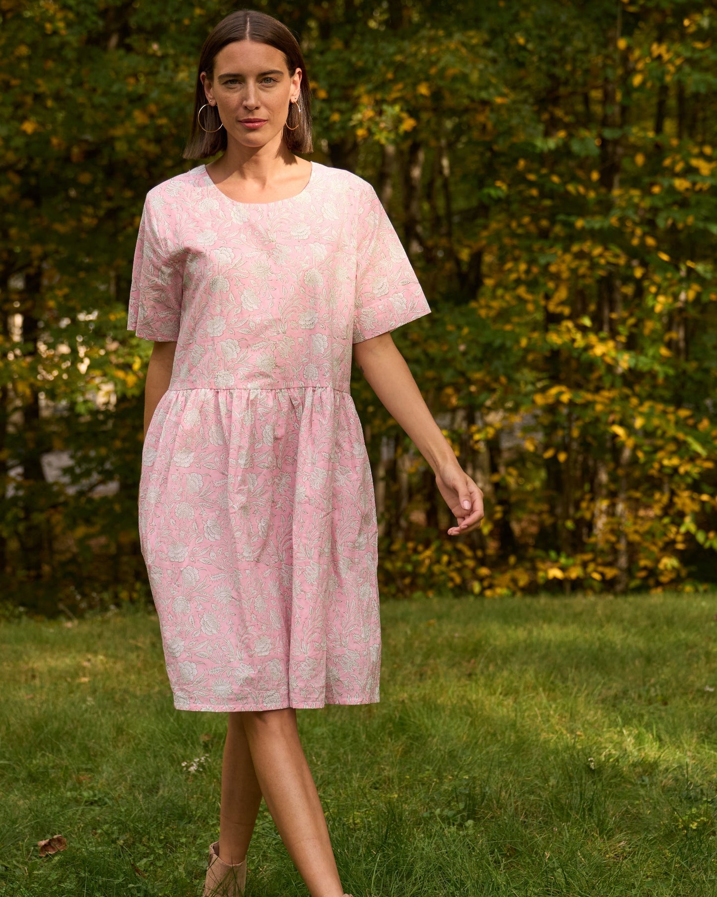 Hudson Dress - Floral Escape Tickled Pink
