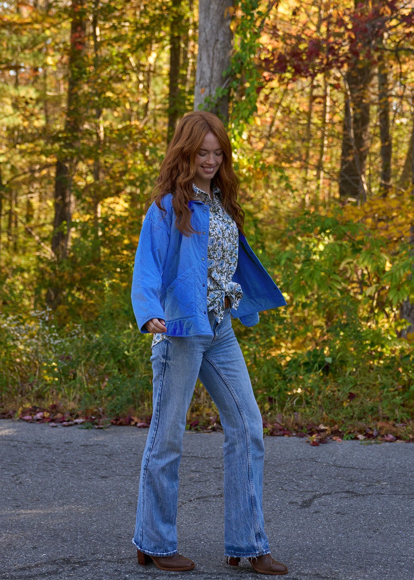Countryside Quilted Jacket - Cobalt
