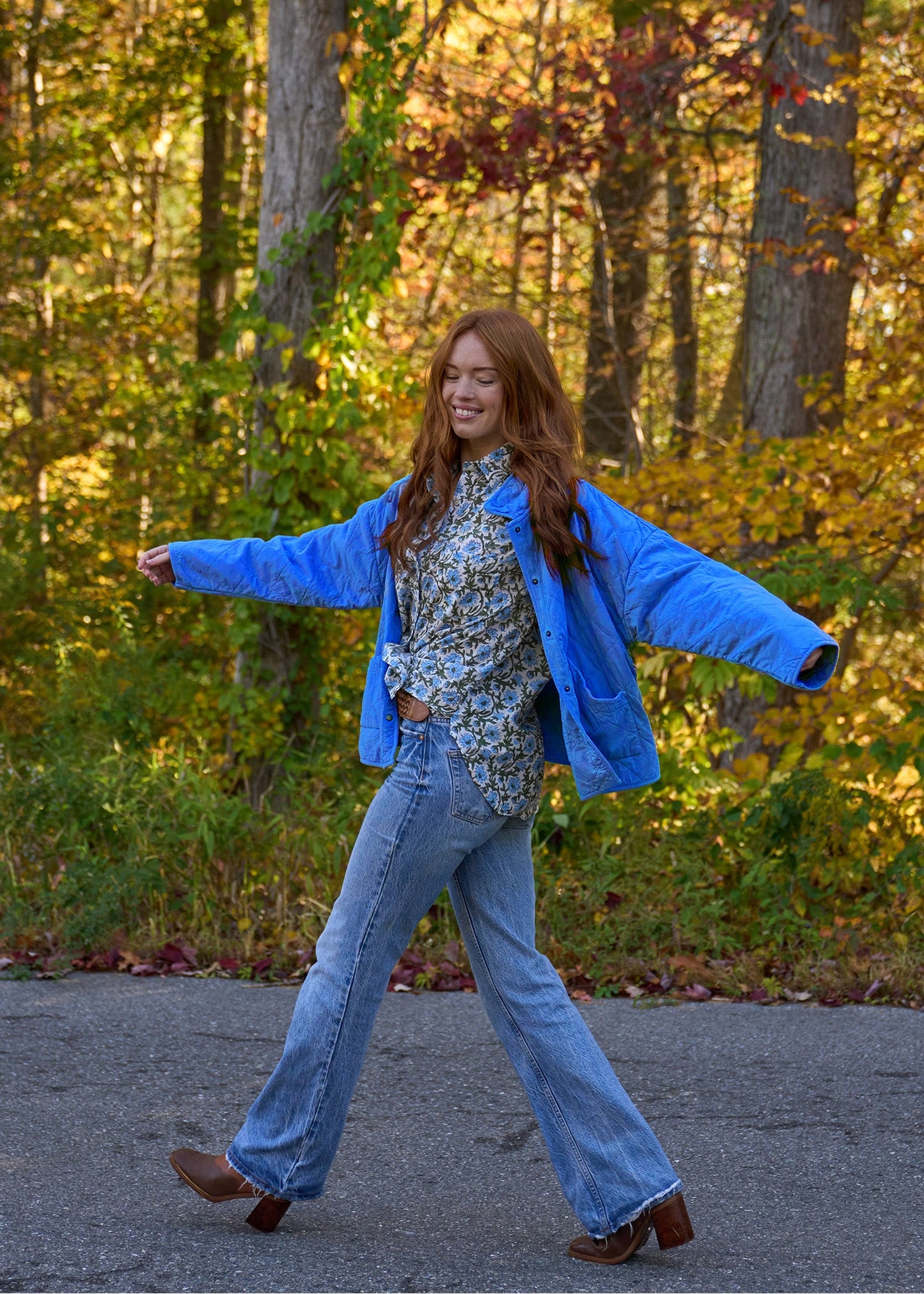 Countryside Quilted Jacket - Cobalt