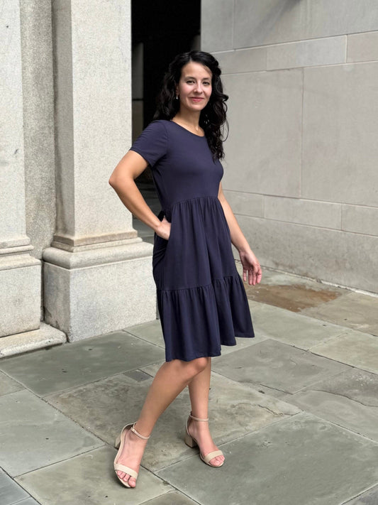 ARIA dress in Navy