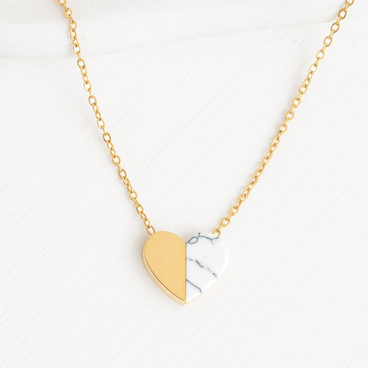 Alexis Gold Heart Necklace