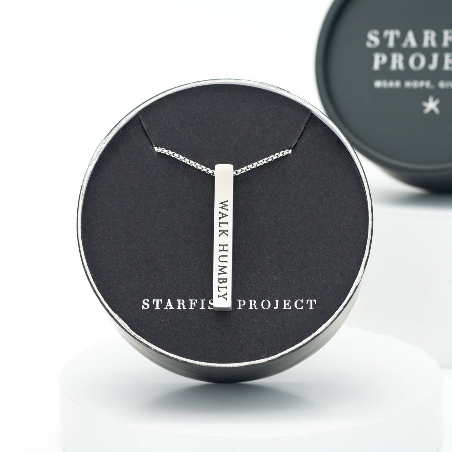 Justice Stainless Bar Necklace