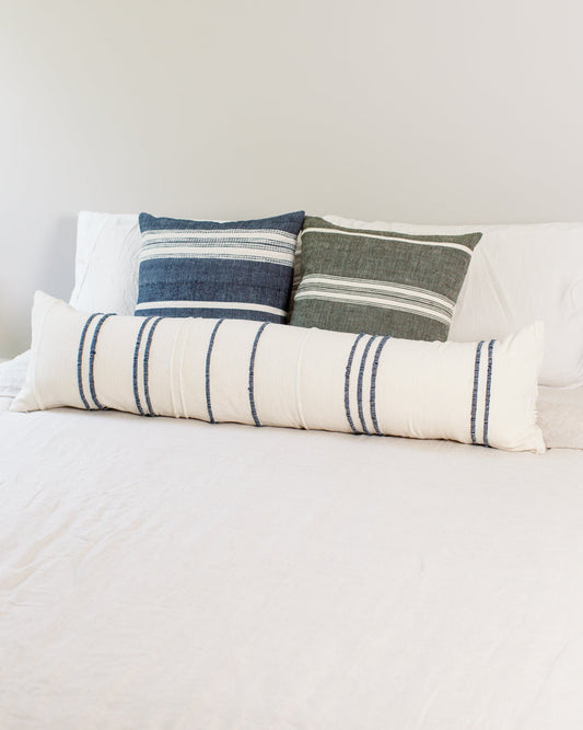 12" x 48"Ribbons Lumbar Pillow - Navy