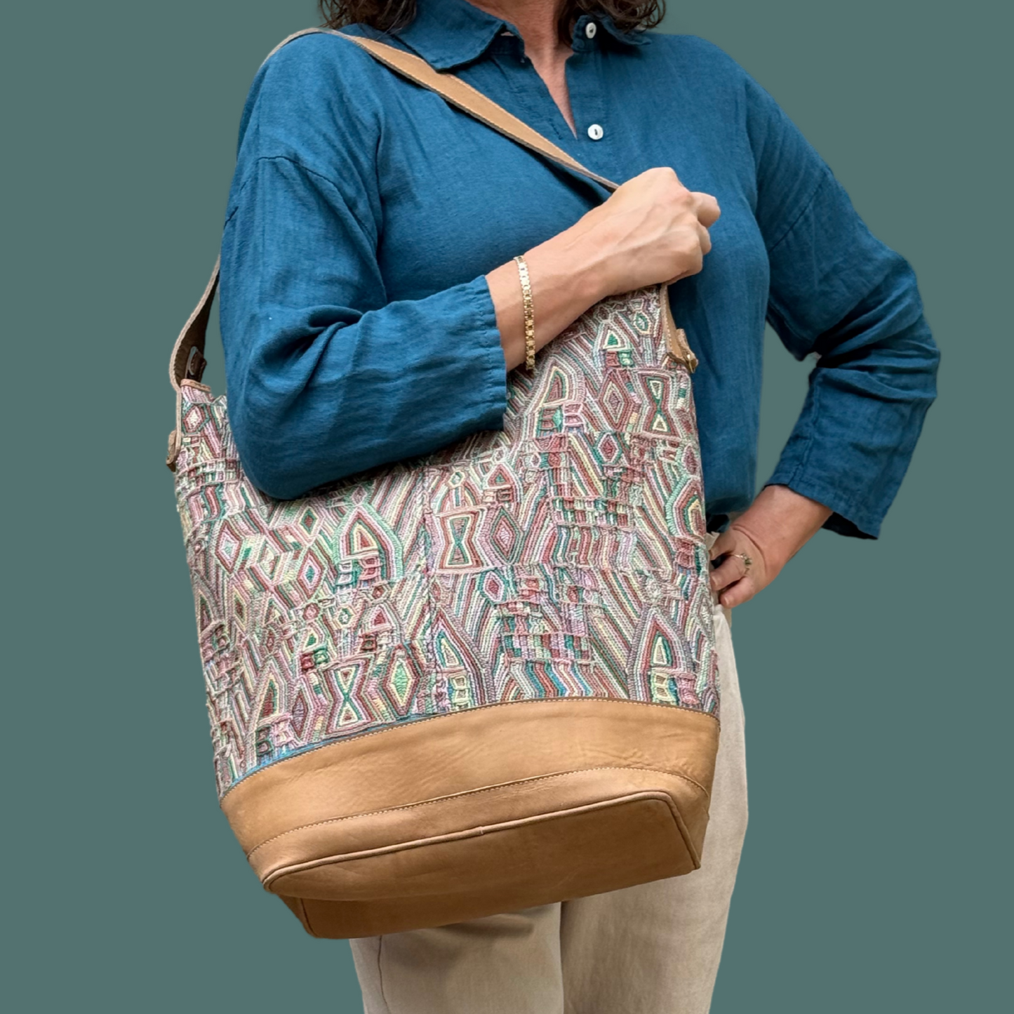 Huipil Bucket Bag