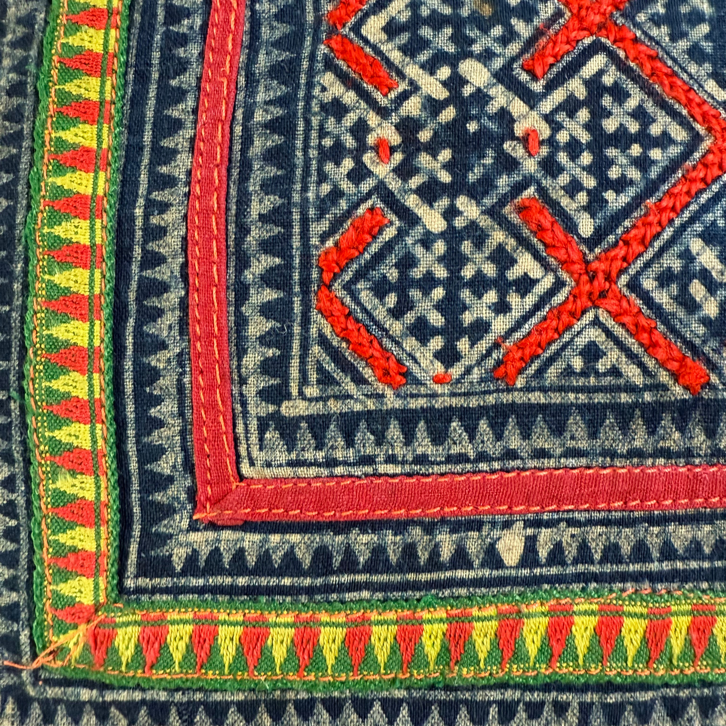 Hmong & Hemp Throw Pillow Cover