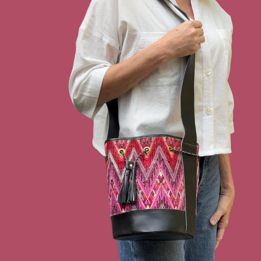 Small Huipil Bucket Bag