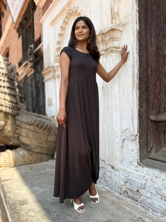 DEBORAH dress in Chocolate Torte