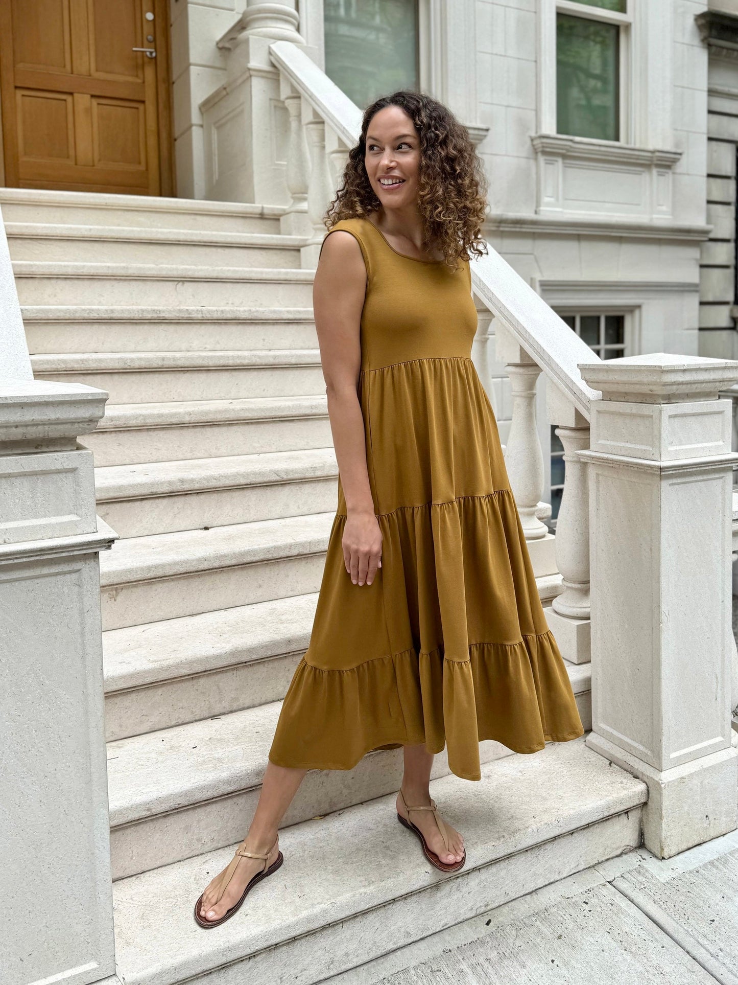DARCY dress in Tapenade