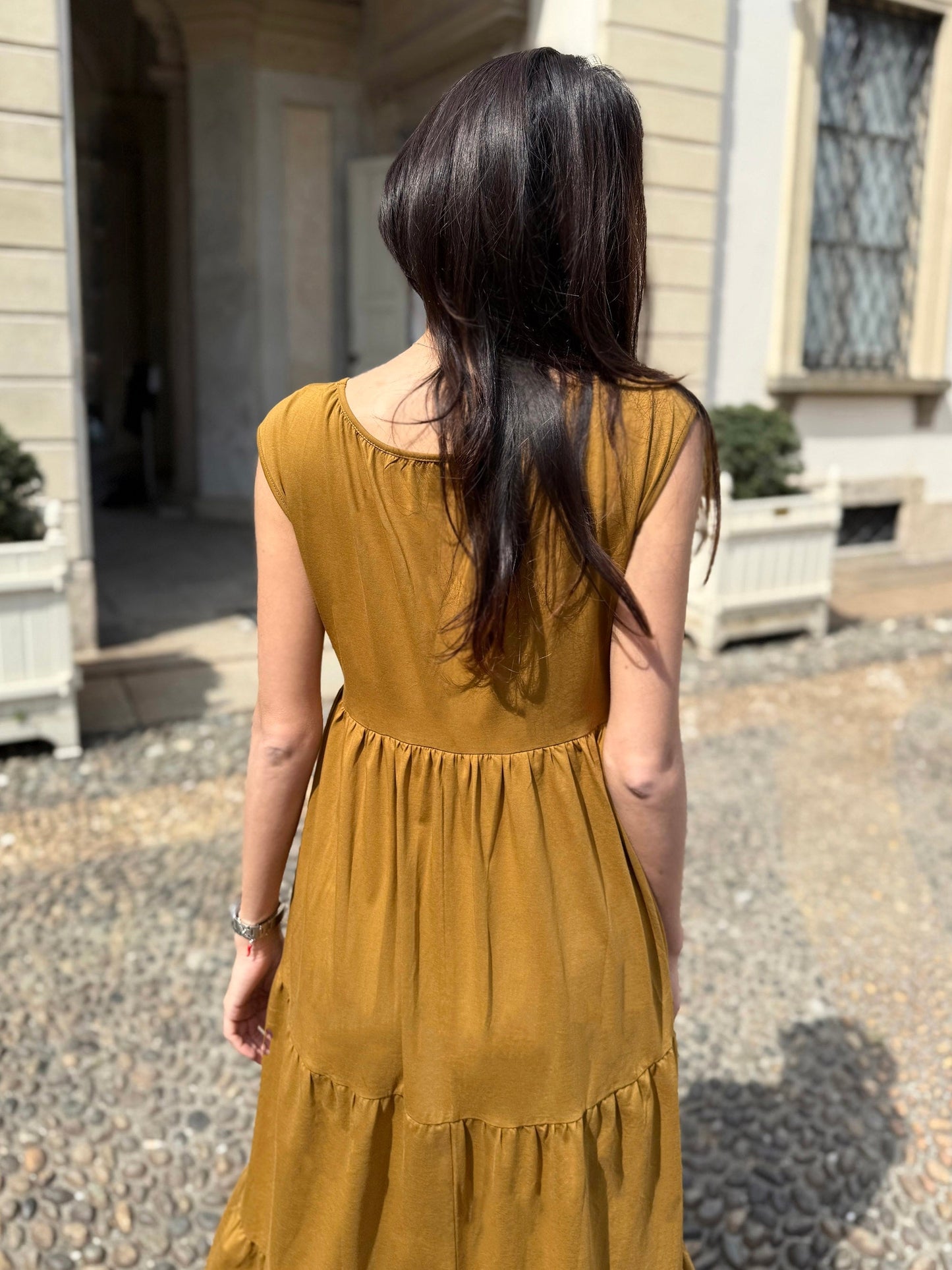 DARCY dress in Tapenade