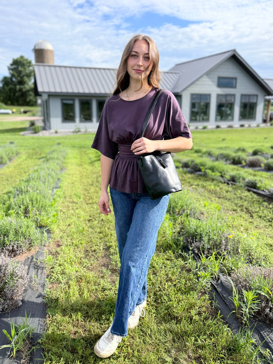 LANDREE top in Plum