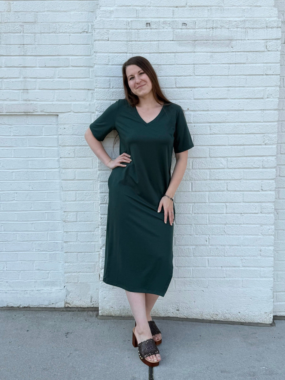 PALOMA dress in Deep Pine