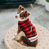 Buffalo Plaid Dog Sweater