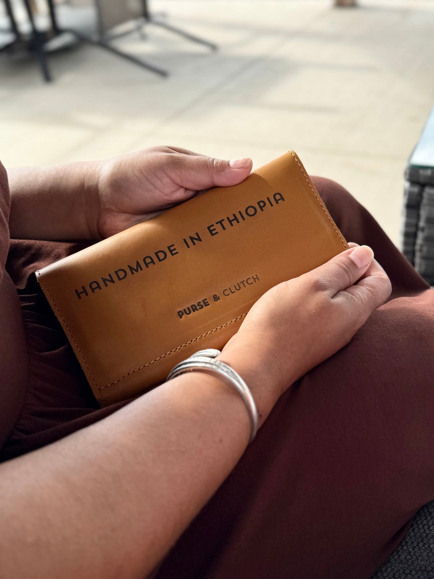 Fold Over Leather Wallet