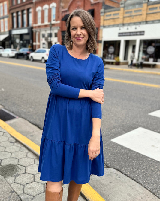 MAISIE Dress in Cobalt Blue