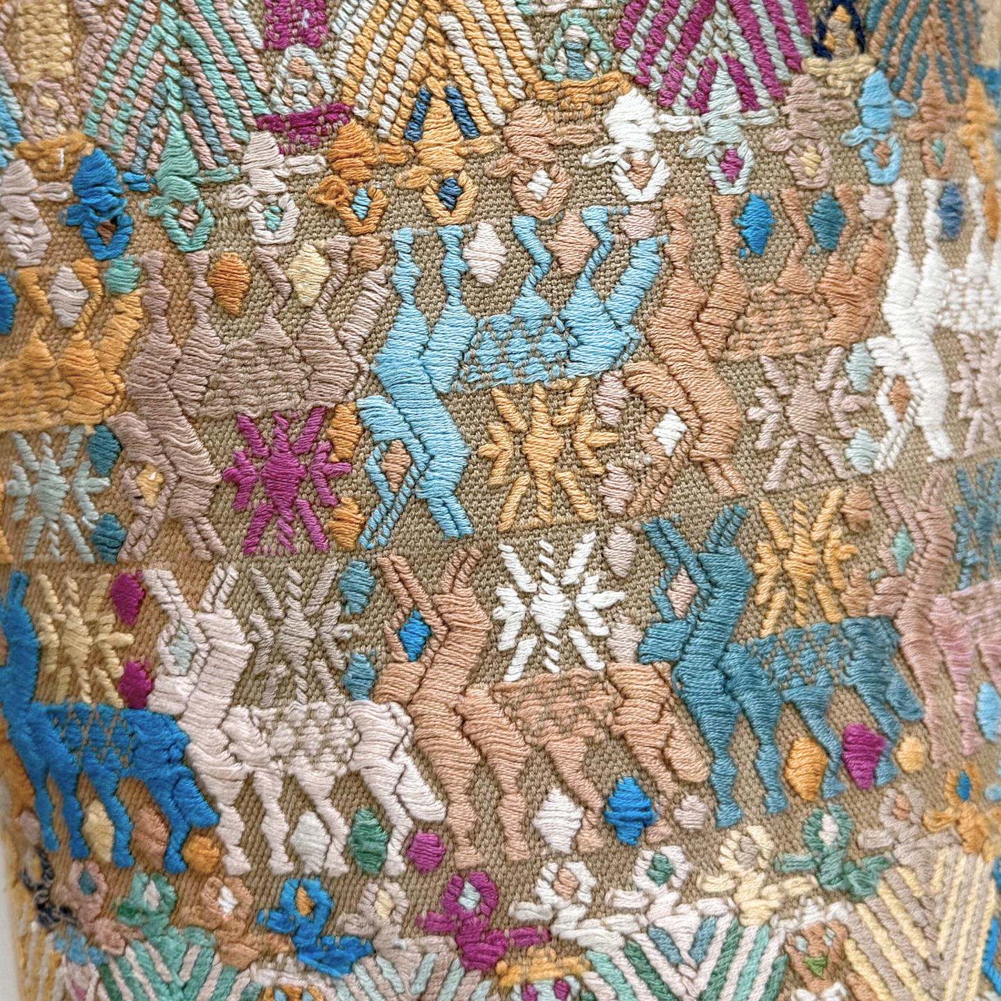 Huipil & Hemp Throw Pillow Cover