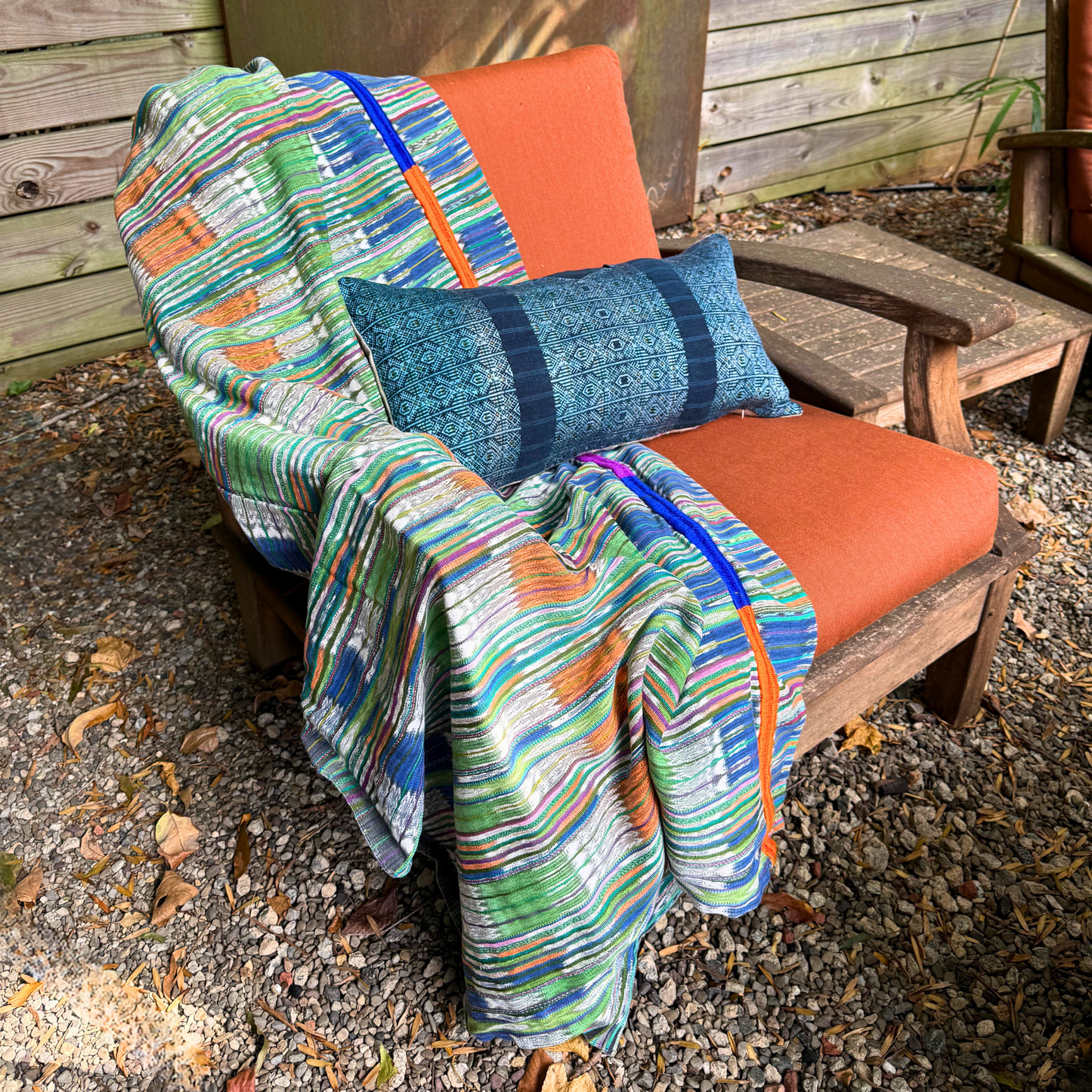 Huipil & Hemp Throw Pillow Cover