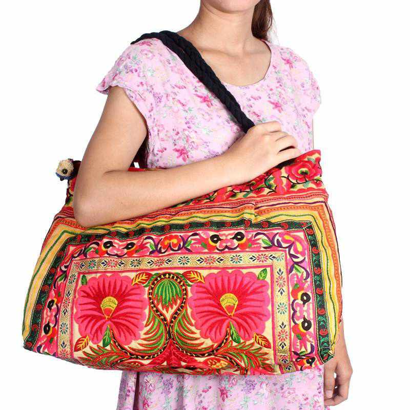 Dove Embroidered Tote Shoulder Bag - Thailand