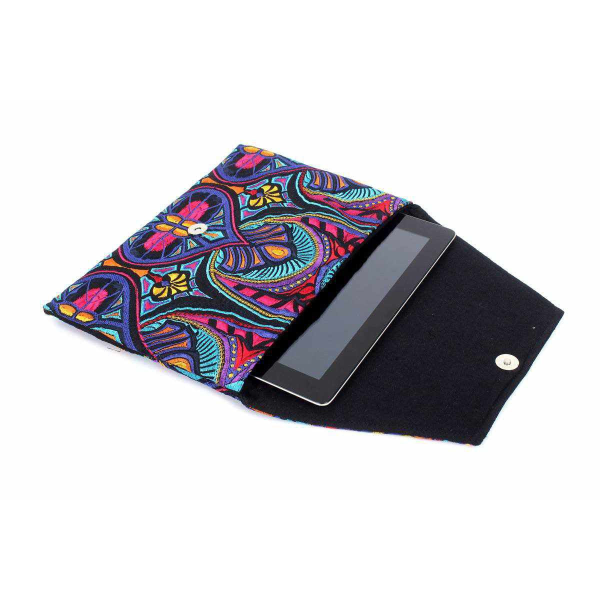 Embroidered Envelope Clutch | iPad Bag - Thailand