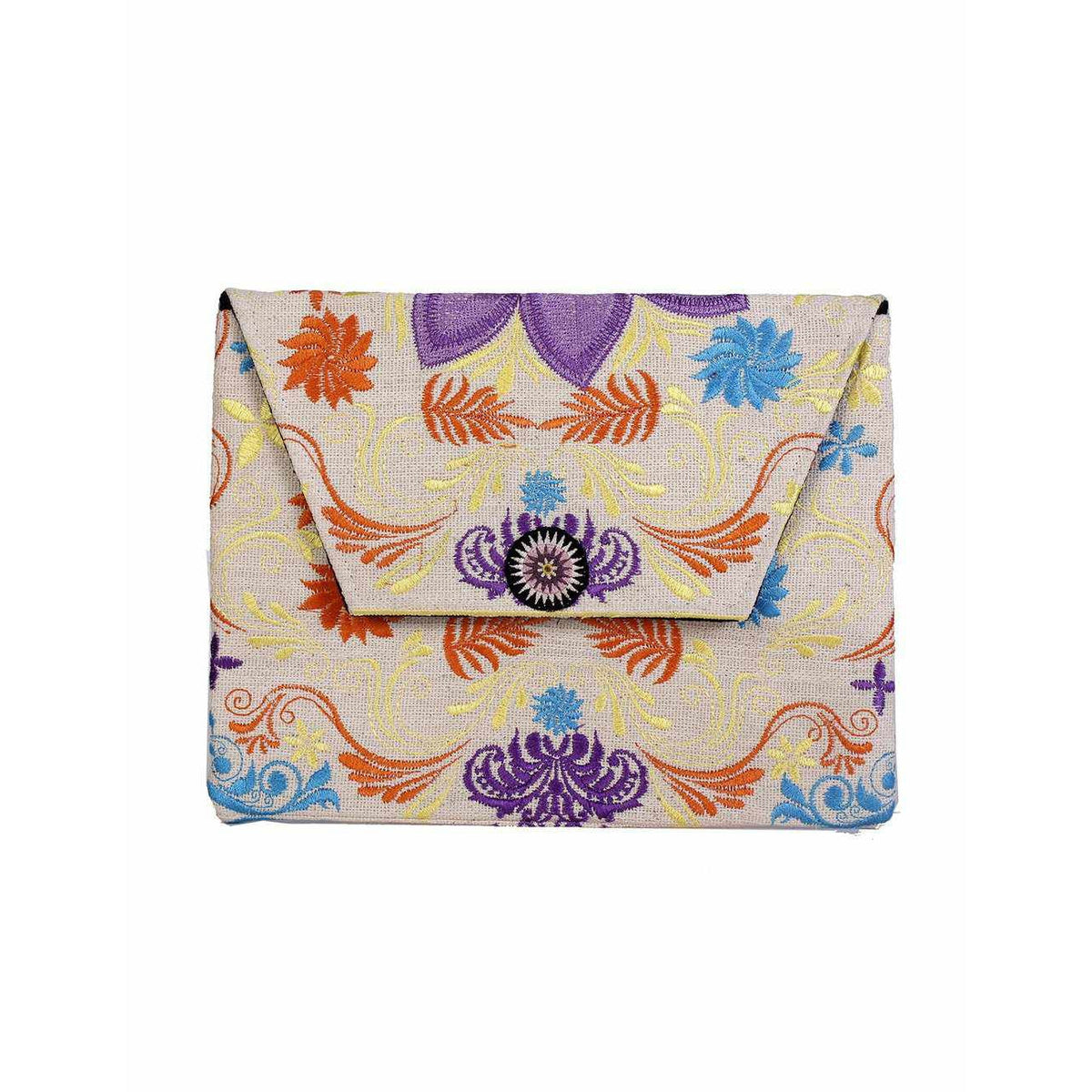 Boho Style Embroidered Clutch Bag - Thailand