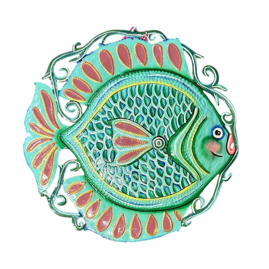 Turquoise Fish with Scales